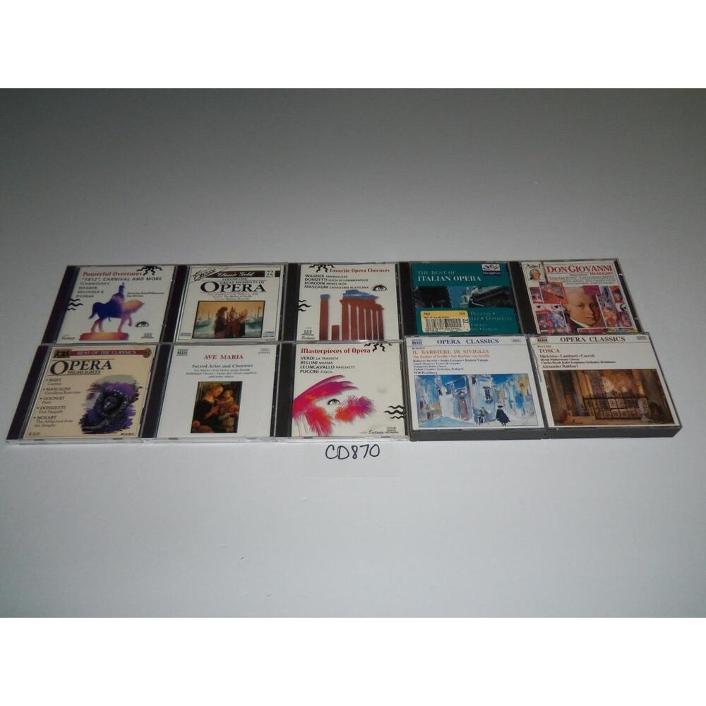 Opera Classical 10 CD Lot Arias Amor War Orff Caro Instrument -0618CD870
